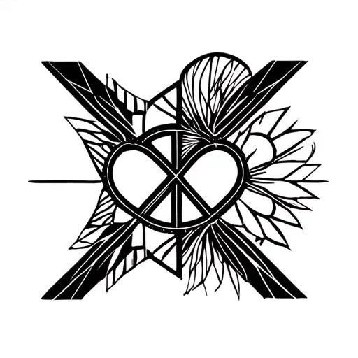 Peace Love And Prosperity tattoo design idea