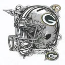 packers logo combined tattoo design idea