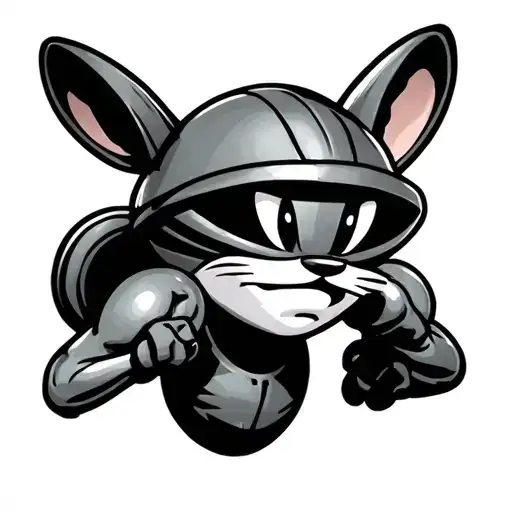 marvin the martian looney toons tattoo design idea