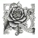 serenity prayer tattoo design idea