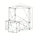 two cubes that overlap tattoo design idea