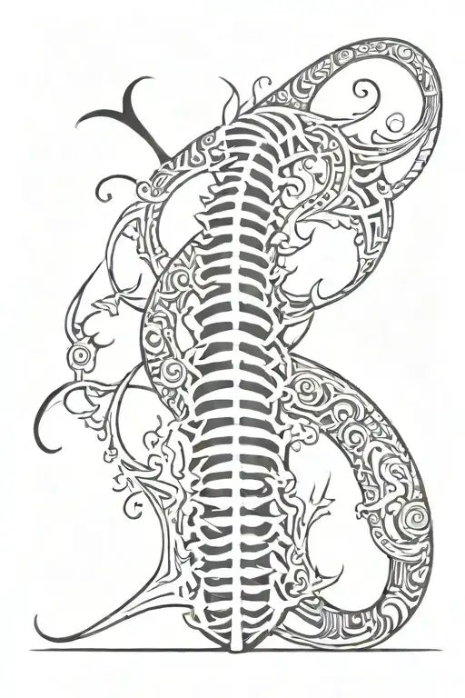 Spinal tattoo tattoo design idea