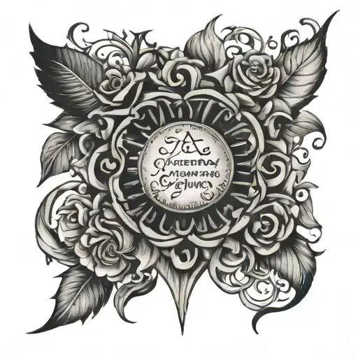 everything happens for a reason tattoo design idea