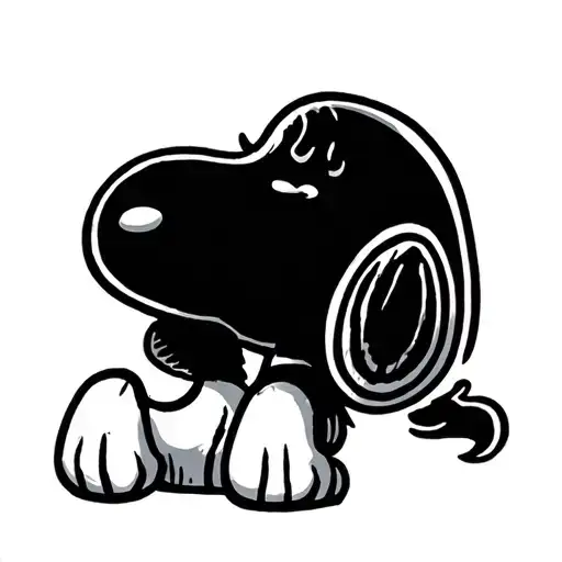 Snoopy tattoo design idea