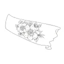 a flower tattoo three flowers all different  tattoo design idea