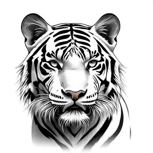 White Tiger tattoo design idea