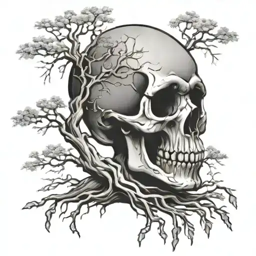 2,663+ Skull Tree Tattoo Ideas in 2026 - BlackInk AI
