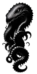 kraken wrapping its tentacles tattoo design idea