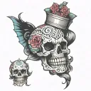 corpse joy tattoo design idea