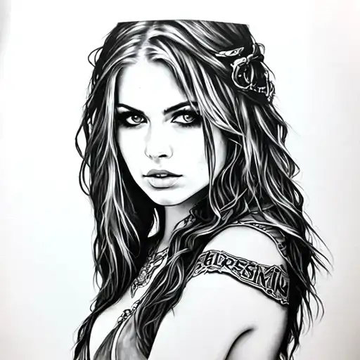 Avril Lavigne tattoo design idea