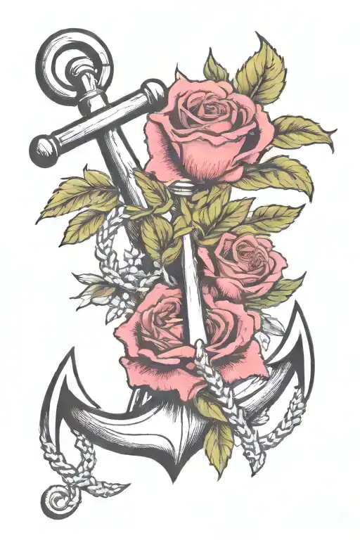 Anchor January birth flower February birth flower July birth flower decemeber birth flower tattoo design idea