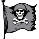 pirate flag Whitebeard tattoo design idea