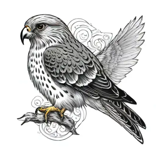 Kestrel tattoo design idea