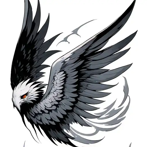 Fourth Wing tattoo design idea