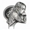 Billie Eilish tattoo design idea
