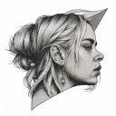 Billie Eilish tattoo design idea