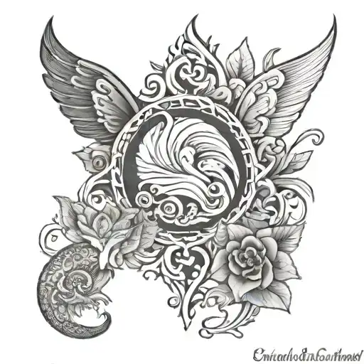 Elijah, Callie, Paisley, Baby T, Harmony Stability Symmetry Moderation Instability tattoo design idea