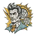 borderlands 2 handsome jack tattoo design idea
