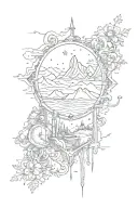 wander often. wonder always tattoo design idea