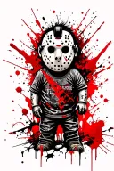 Jason Voorhees as a child standing tattoo design idea