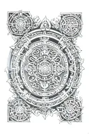maya calendar tattoo design idea