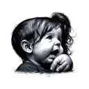 Trisomy 21 Down Syndrome tattoo design idea