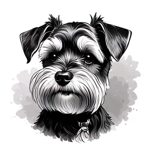 Miniature Schnauzer tattoo design idea