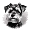 Miniature Schnauzer tattoo design idea