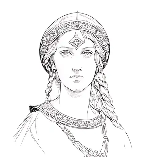 Joan of arc on fite tattoo design idea