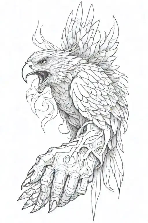 eagle talons tearing into human forearm flesh tattoo tattoo design idea