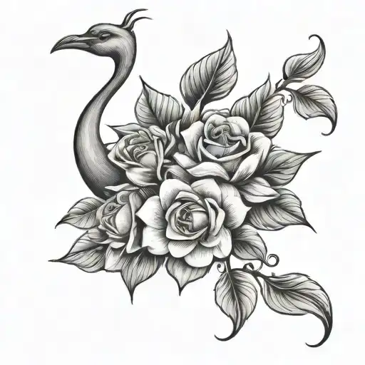 feminine and thong tattoo design idea