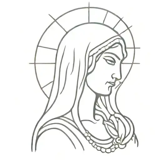 mama mary birthday date 09 08 1994 tattoo design idea