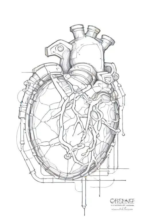 grenade diagram human heart diagram fusion tattoo design idea