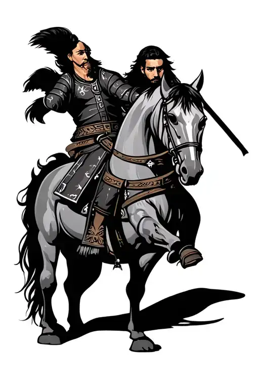 cossack tattoo design idea