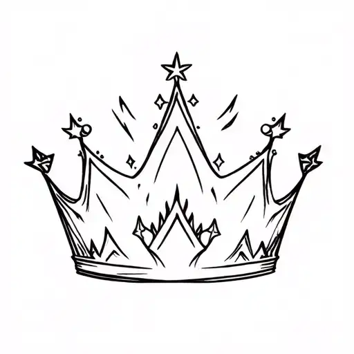 mix between princess auroras crown and the aurora borealis tattoo design idea