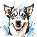 blue heeler tattoo design idea