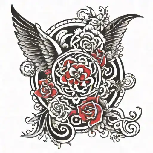 neda symbol tattoo design idea