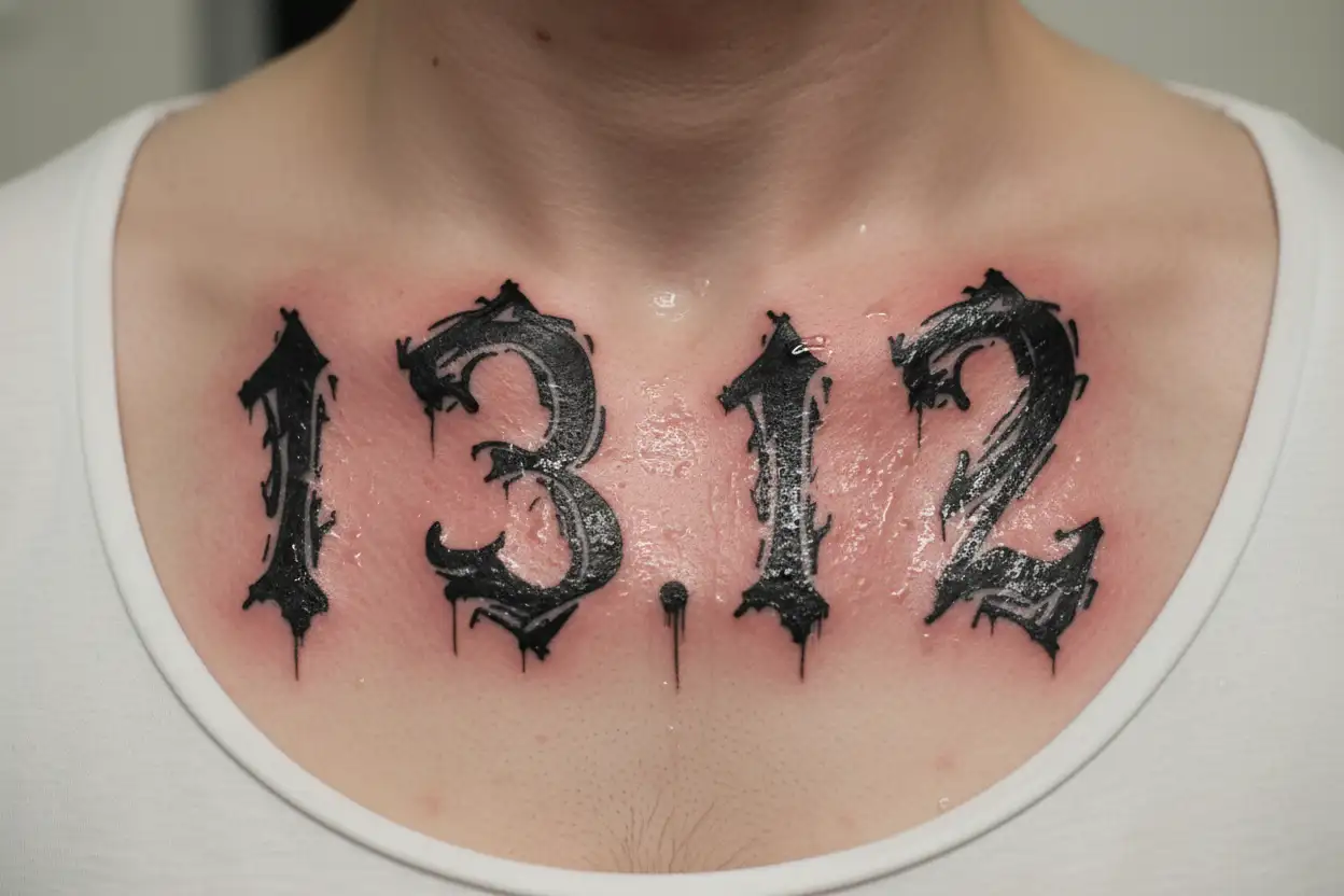 "1312" tattoo design idea