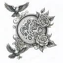 Let Go And Let God tattoo design idea