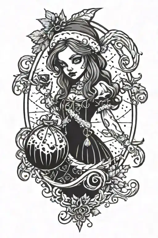 sally christmas nightmare tattoo design idea