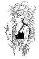 Do the Evolution Pearl Jam Girl tattoo design idea