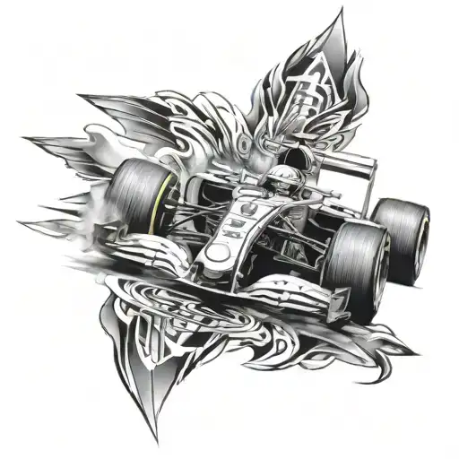 Formula 1 tattoo design idea