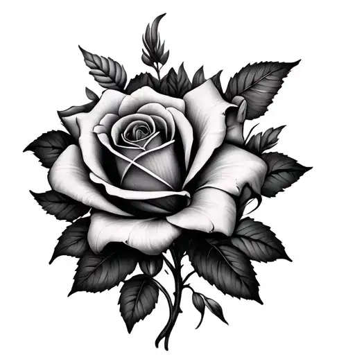 Rose and lily flower hand and filorearm 3d tattoo design idea