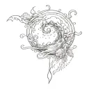 element water tattoo design idea