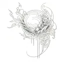 element water tattoo design idea