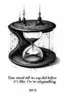 sleepwalking, bmth. "time stood still the way i did before it's like i'm sleepwalking". Little hourglass tattoo design idea