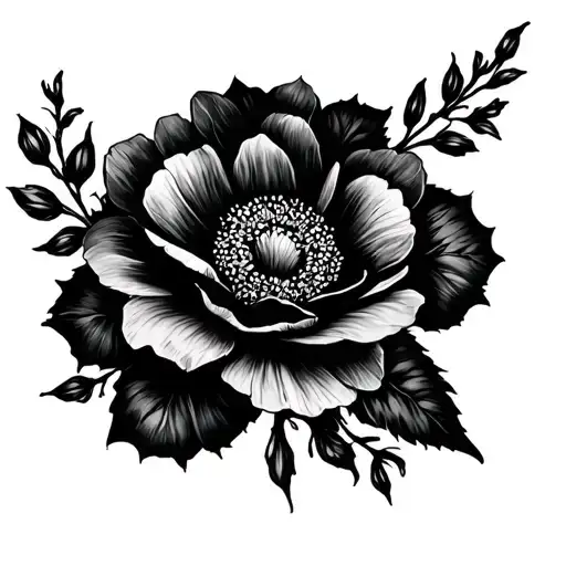 dainty flower spine tattoo tattoo design idea