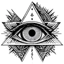 Illuminati eye tattoo design idea
