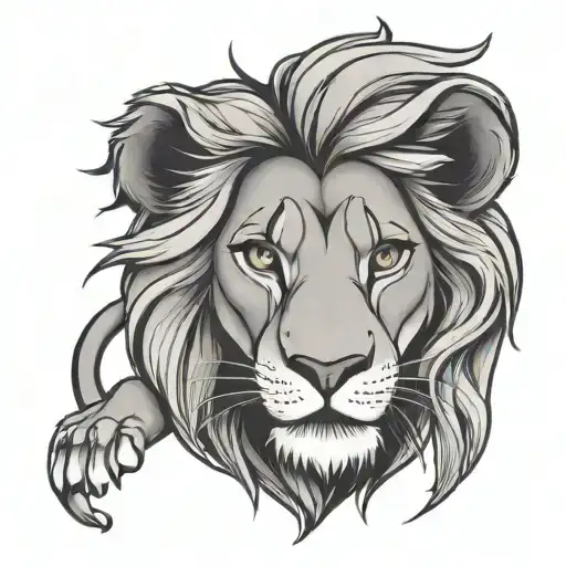 lion king disney style tattoo tattoo design idea