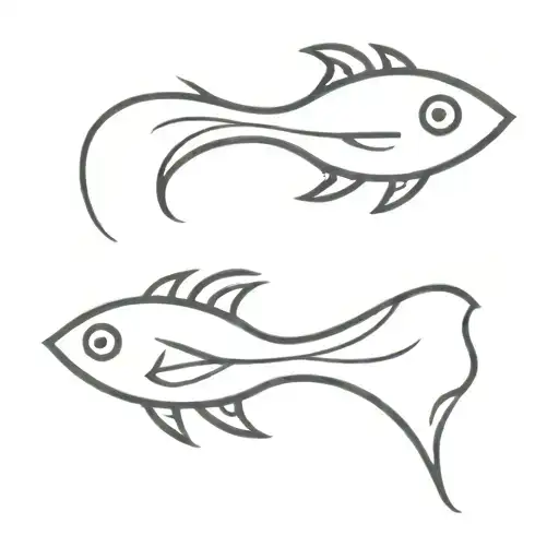 neda symbol as fish tattoo design idea